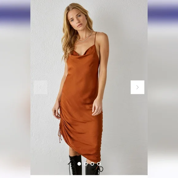 Free People Satin Slip Dress - Picture 2 of 11